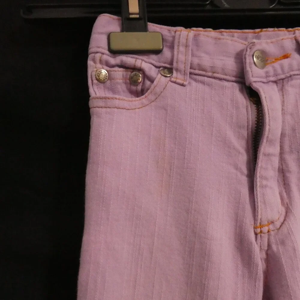 DISNEY - That's So Raven | size 5 | Pink Denim Jeans | Bell / Flare Bottoms - Picture 3 of 16
